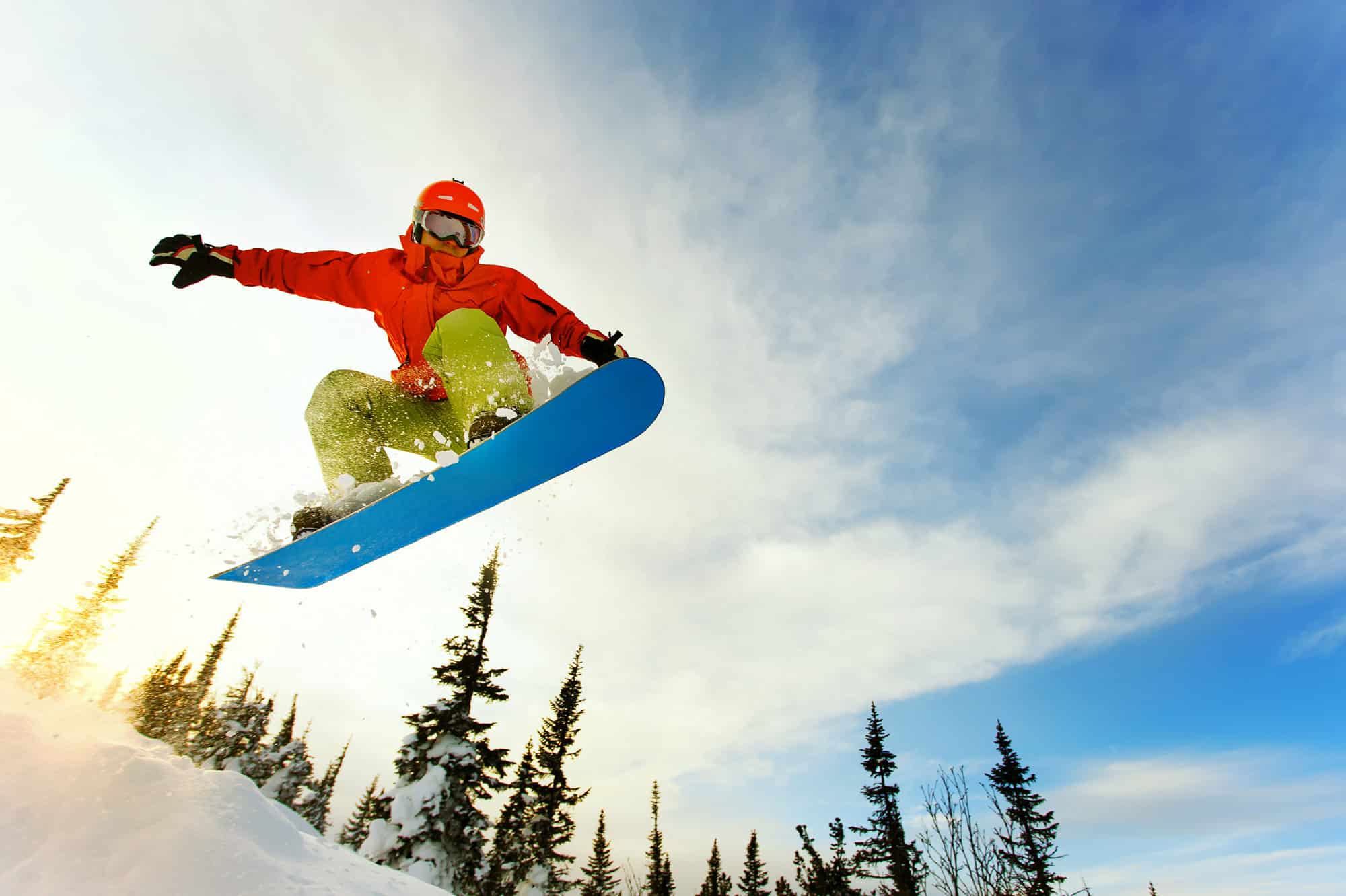 Snowboarder auf der Simonhöhe