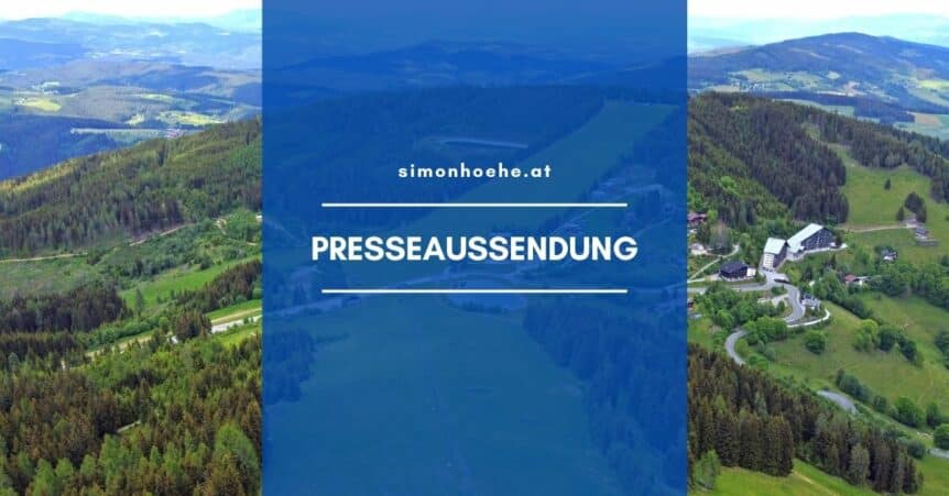 Schriftzug Presseaussendung Simonhöhe