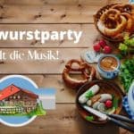 Weißwurstparty auf der Simonhöhe Schriftzug