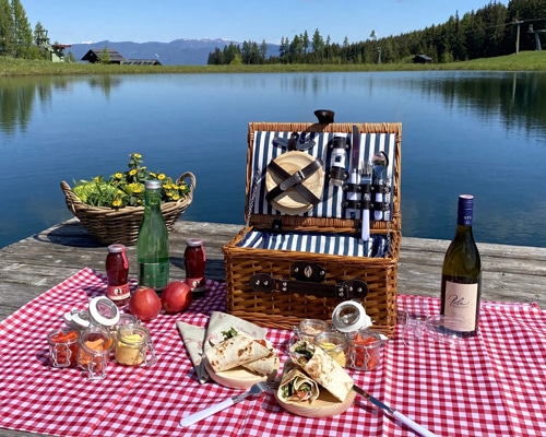 Picknick auf der Simonhöhe 2 Ein Veggie Picknickkorb auf der Simonhöhe