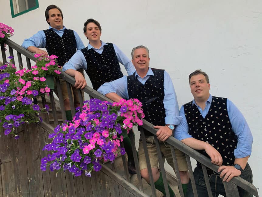 Ein Gruppenbild des Simonhöhe-Quartetts