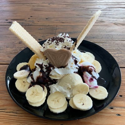 Ein Bananensplit