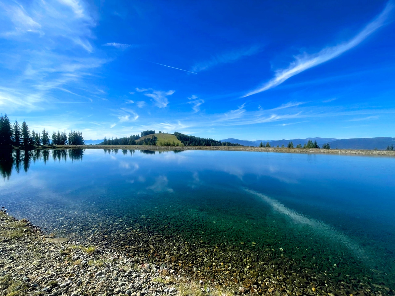 Ein Bergteich auf der Simonhöhe