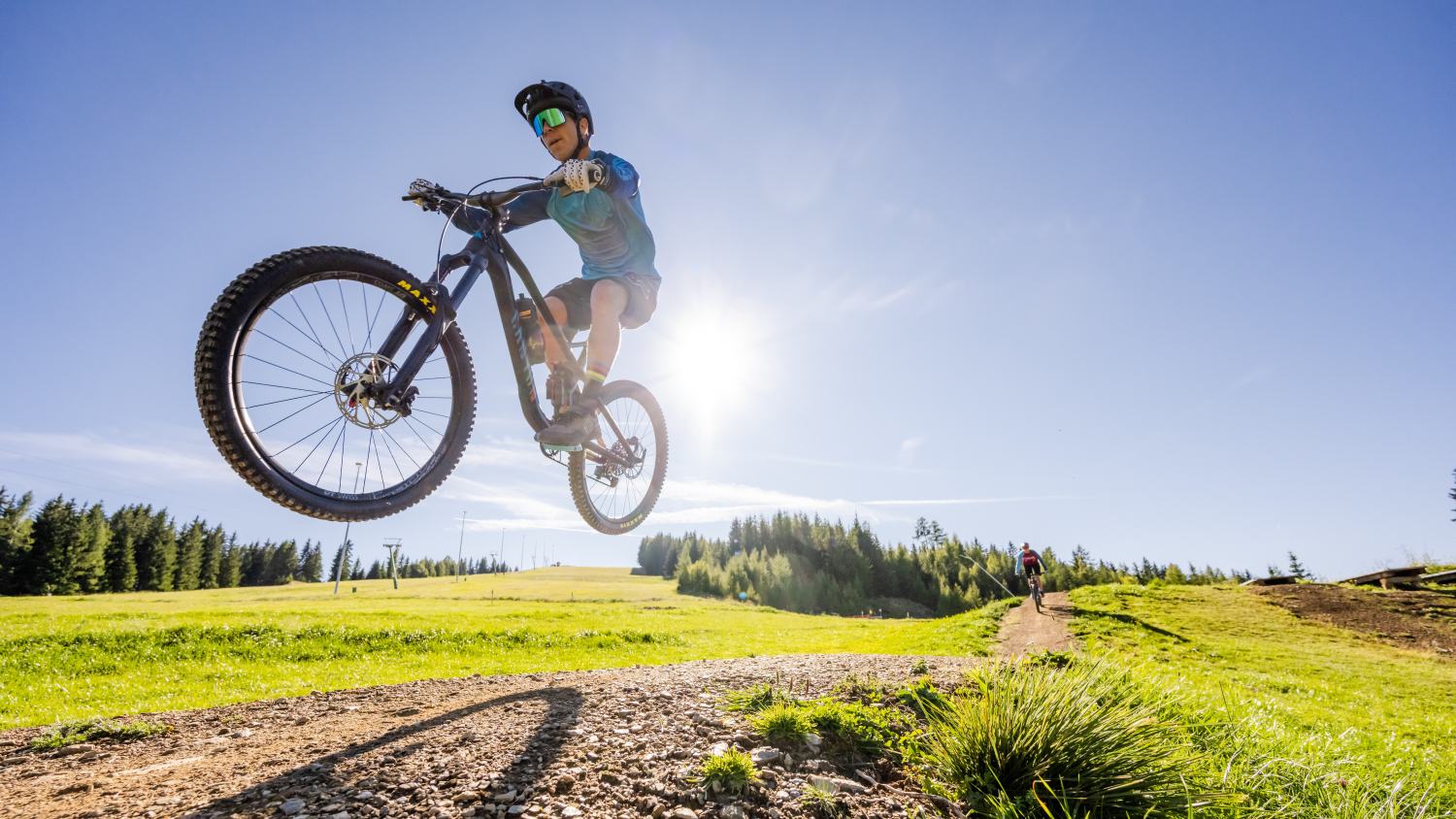 Mini-Jumpline für Anfänger im Trailcenter Simonhöhe