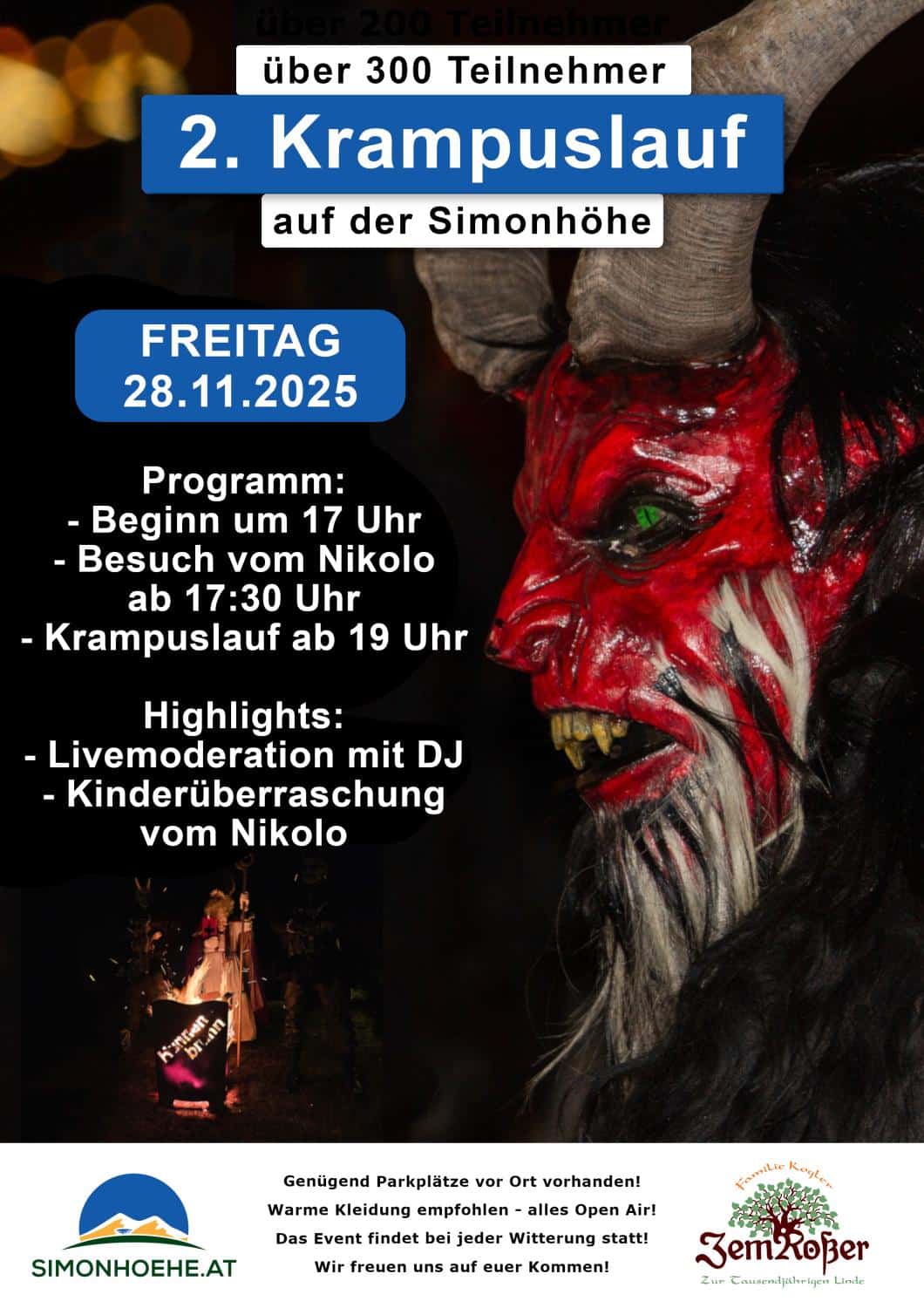 News und Veranstaltungen 1 Krampuslauf auf der Simonhöhe